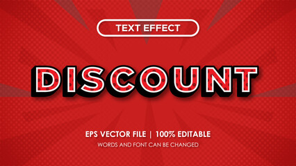 Discount Editable Text Effect