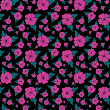 seamless pattern with flowers