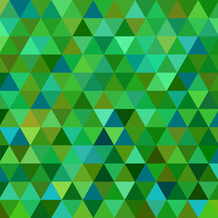 Obraz premium abstract vector geometric triangle background - green and blue