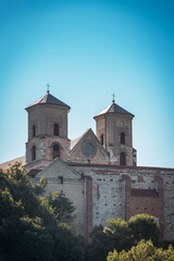 Fototapeta premium Bendectin abbey in Tyniec in the morning. A beautiful sunny summer day. Tyniec, Poland