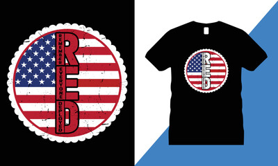 Veteran Graphic T-shirt Design Vector. USA, T shirt, military, freedom, flag, army, memorial,