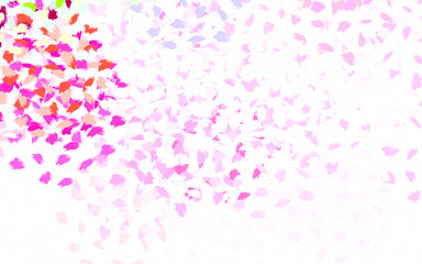 Light Pink, Green vector texture with abstract forms.