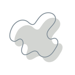 Abstract shapes. free form liquid for decorating greeting cards