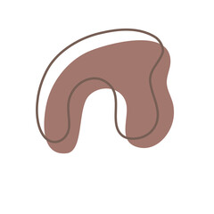 Abstract shapes. free form liquid for decorating greeting cards