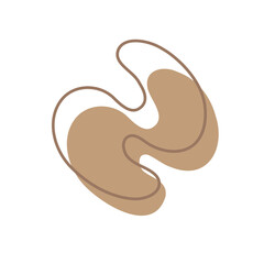 Abstract shapes. free form liquid for decorating greeting cards