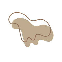 Abstract shapes. free form liquid for decorating greeting cards