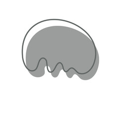 Abstract shapes. free form liquid for decorating greeting cards