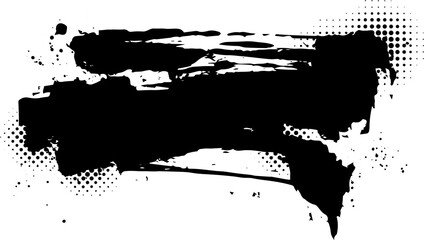 abstract brush stroke for copy space in retro comic style design
