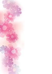 優しい花　花の背景イラスト