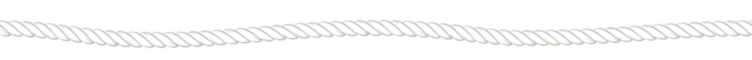 シンプルな白いロープのエンドレスライン