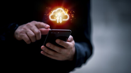 Business people use computer, global business internet connection application technology and digital marketing. Finance and Banking digital link technology Social Next Work Big Data