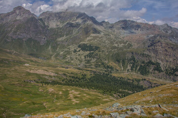 Fototapeta na wymiar Mountain scenery fron Champorcher, Aosta