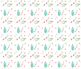 New year berry pattern