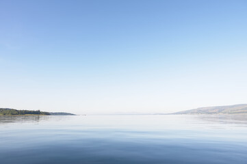 Peaceful calm water on the Firth of Clyde Scotland
