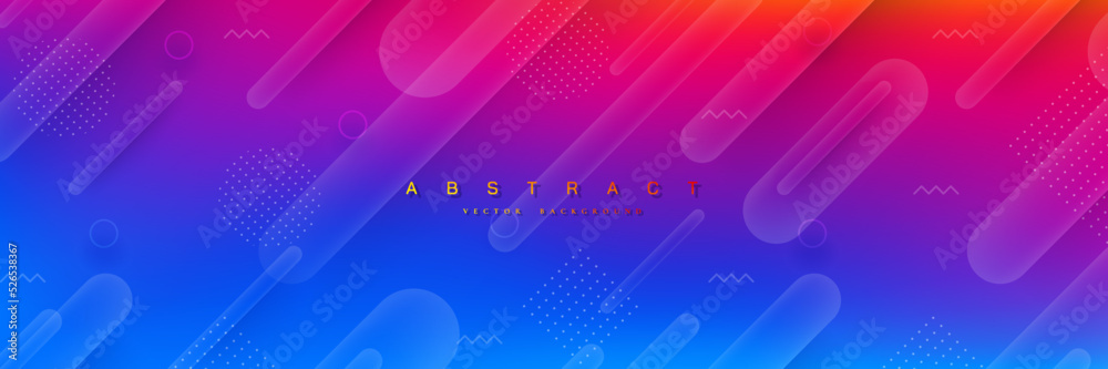 Poster trendy gradient vector background with abstract diagonal lines.