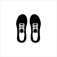 Running shoes line and glyph icon, fitness and sport, gym sign vector graphics, a linear pattern on a white background
