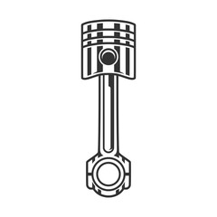  illustration of engine piston on white background