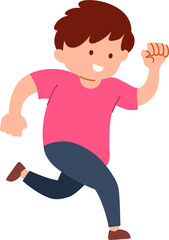 child expression flat design illustration. cute kid cartoon character