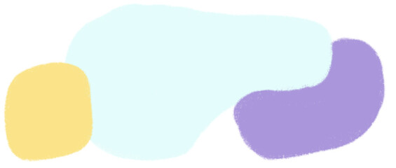 Freeform abstract shape freeform line minimal colorful decorative background element doodle