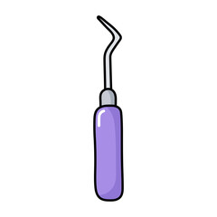 Dental instrument icon.