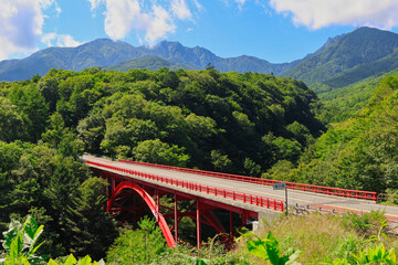 夏の八ヶ岳・東沢橋／山梨県北杜市