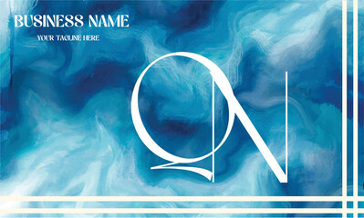 QN initial logo | initial based abstract modern minimal creative logo, vector template image. luxury logotype logo, real estate homie logo. typography logo. initials logo.