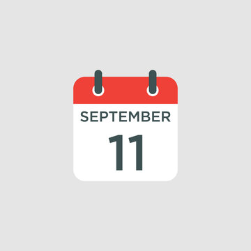 calendar - September 11 icon illustration isolated vector sign symbol
