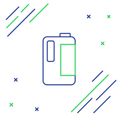 Line Plastic bottle with handle for milk icon isolated on white background. Gallon of milk. Colorful outline concept. Vector