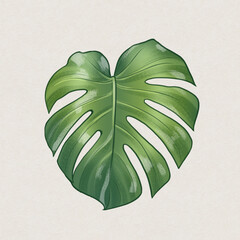 Monstera feuille