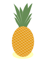 Pineapple Vector Line Art. Vintage Design Fruit and illustration. It is the best and modern design.