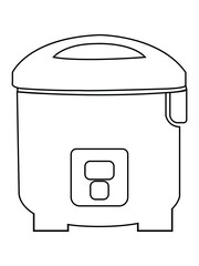 Rice Cooker Vector Design. The best and modern vector design. Rice Cooker Vector Art, Icons, and Illustration.