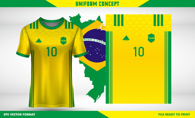 Sport Wear uniform concept Brazil