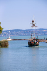 Ship on Lake Balaton in the town of Siofok © Tomasz