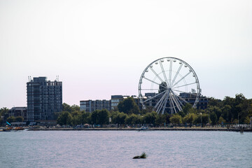 Ferris wheel in Siofok, Hungary - obrazy, fototapety, plakaty