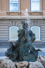 Monument in Budapest near the castle © Tomasz