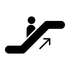 Escalator staircase icon.