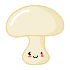 kawaii Cartoon mushroom icon.