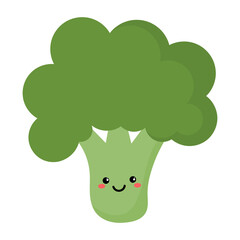 kawaii broccoli icon.