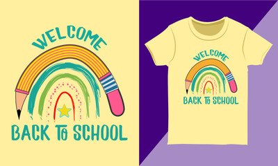 Welcome Back To School T-shirt Design