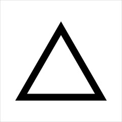 Triangle icon vector symbol sign