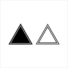 Triangle icon vector symbol sign