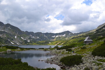 alpine lake in the mountains
