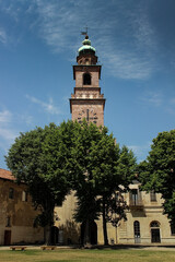 Naklejka premium church of vigevano, italia north