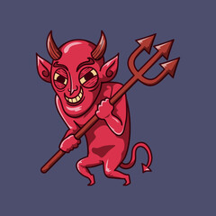 Halloween character Devil illustration