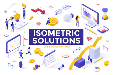 Obraz premium Modern Isometric Vector Template