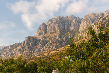 Rocks near Demerdzhi. Crimea