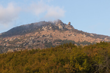 Fototapeta na wymiar Rocks near Demerdzhi. Crimea