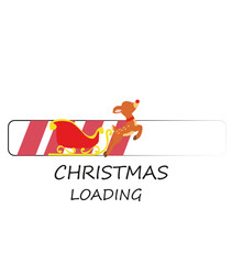 loading christmas
sleigh with reindeer
santa claus celebration december love affection friendship campaign red white marom yellow