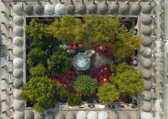 Koza Han Silk Bazaar Drone Photo, Bursa City Center, Bursa Turkey © raul77