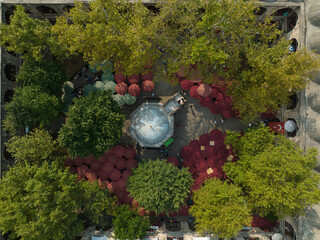 Koza Han Silk Bazaar Drone Photo, Bursa City Center, Bursa Turkey © raul77